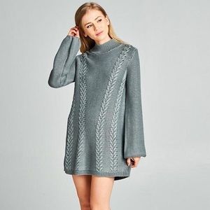 Ruby & Jenna Gray Sweater Dress